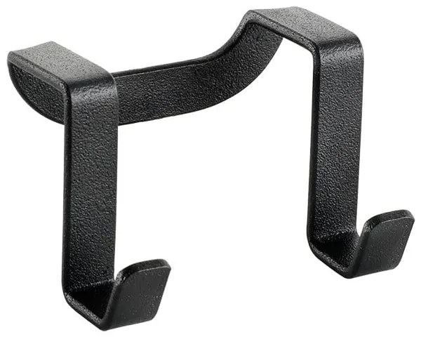 Gancio doppio nero Lava Galileo - Metaltex