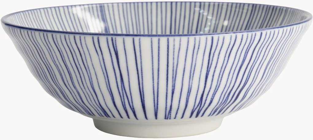Set di 4 ciotole per ramen in porcellana Nippon Blue
