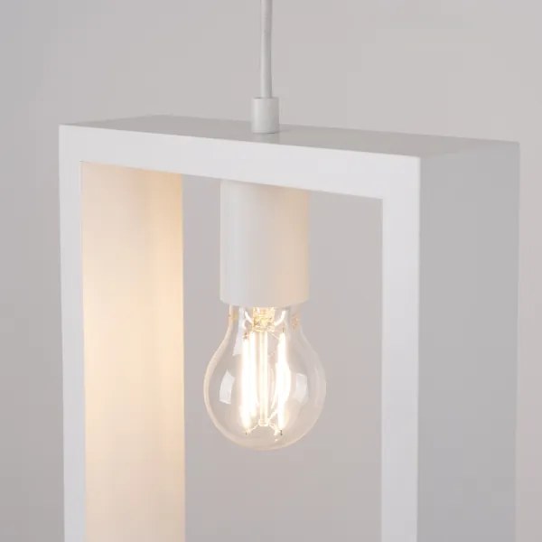 Sollux SL.1312 - Lampadario a sospensione con filo ARIES 1xE27/15W/230V faggio/bianco