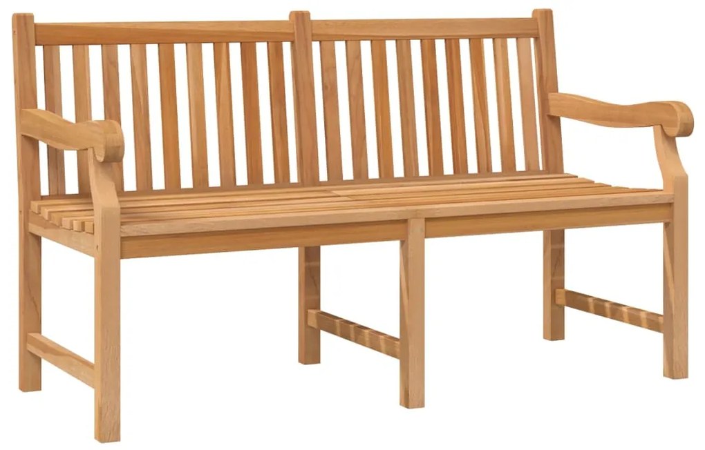 Panca da giardino 150 cm in legno massello di teak