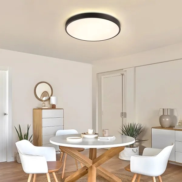 Brilagi - Lampada dimmerabile a LED GLASS POOL DOUBLE LED/60W/230V 50 cm nero + telecomando