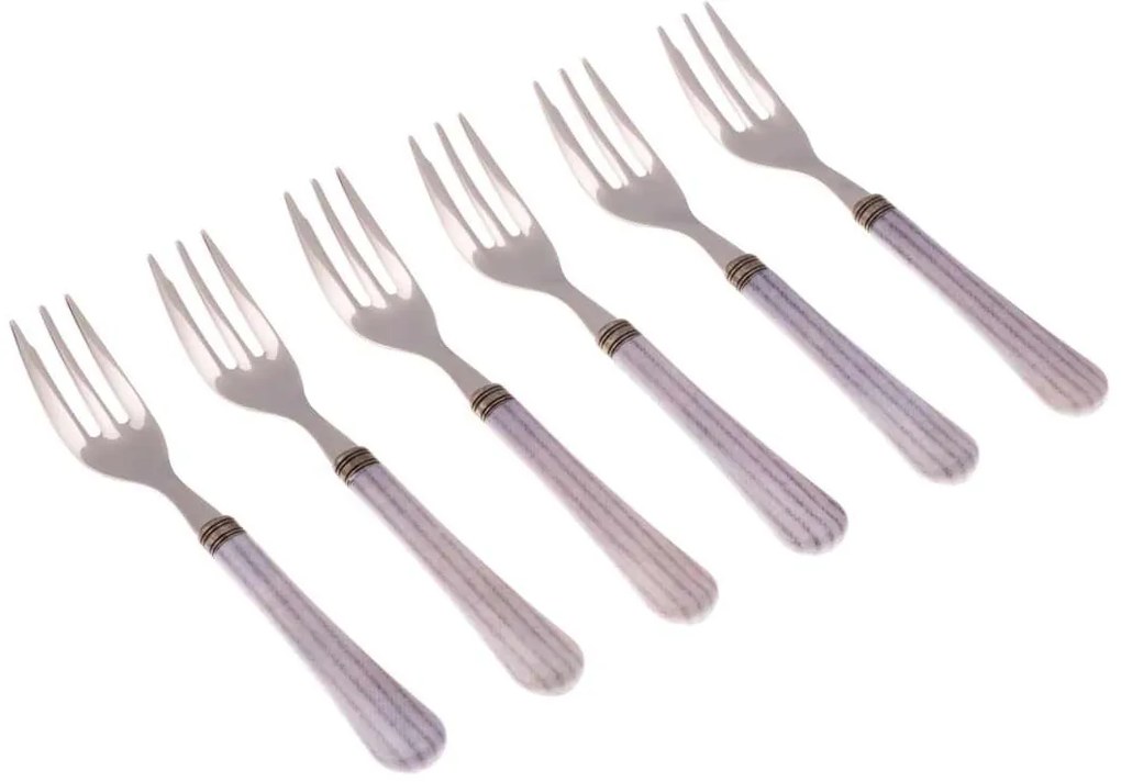 Set 6 Pz Forchette da Dolce - Posate Particolari Boston in Stile
