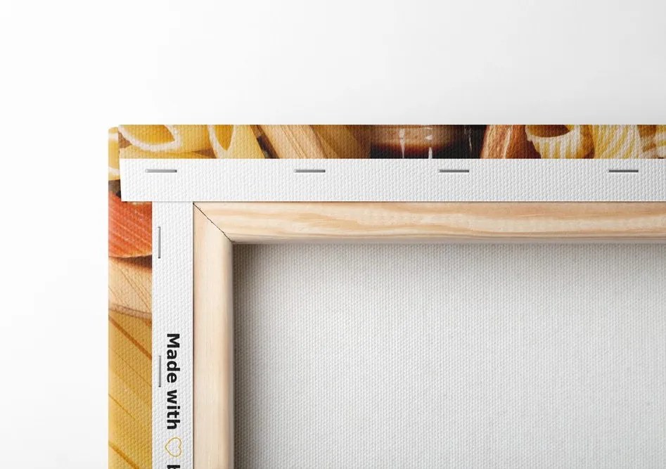 Quadro su tela – Varietà di pasta italiana
