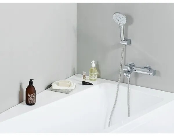 Ravak X07P233 - Doccetta a mano con pulsante FLAT, cromo lucido