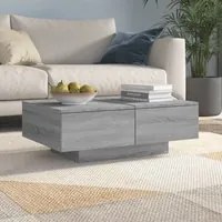 Tavolino da Salotto Grigio Sonoma 90x60x31 cm Legno Multistrato 815196