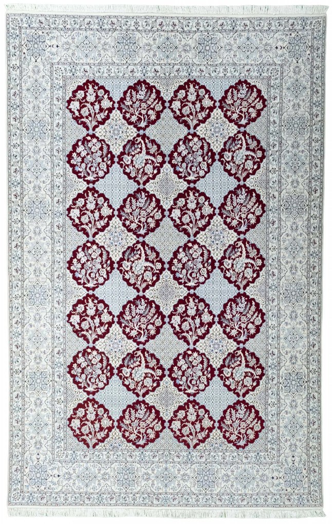 Nain Tappeto 210 x 320 Rosso (Iran) Annodato A Mano