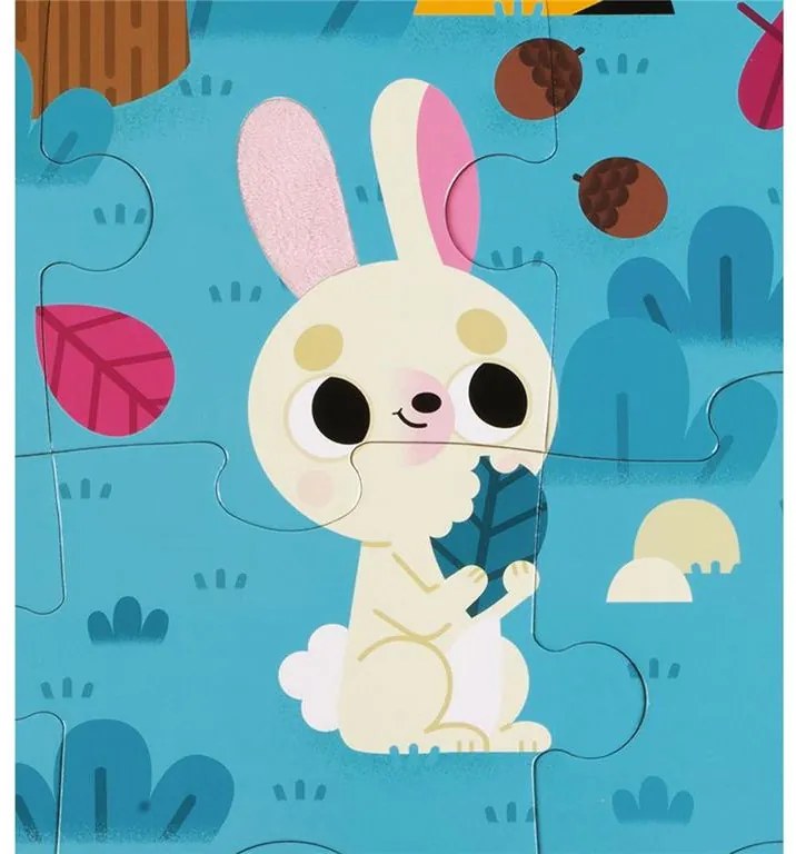 Puzzle Tattile - Gli Animali della Foresta - 20 pezzi