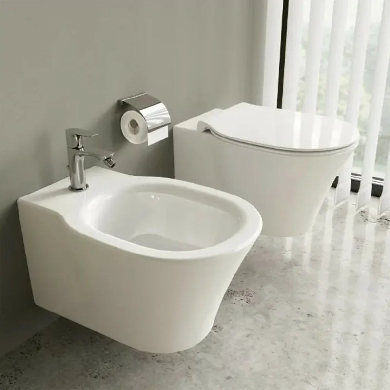 Sanitari Ideal Standard Connect sospesi Rimless AquaBlade copriwater originale