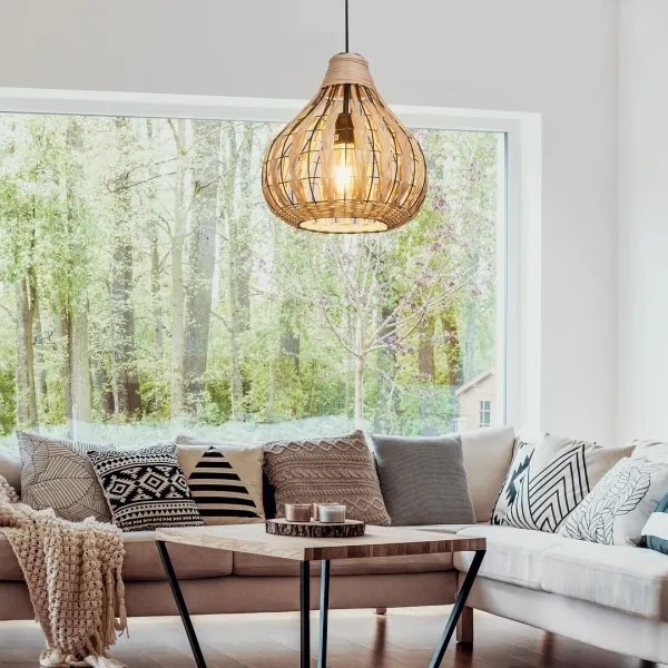 Rabalux 7604 - Lampadario a sospensione con filo ZAHARA 1xE27/40W/230V