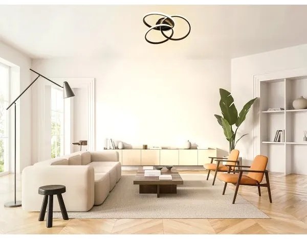 Plafoniera LED dimmerabile LED/70W/230V 3000-6500K nero + telecomando