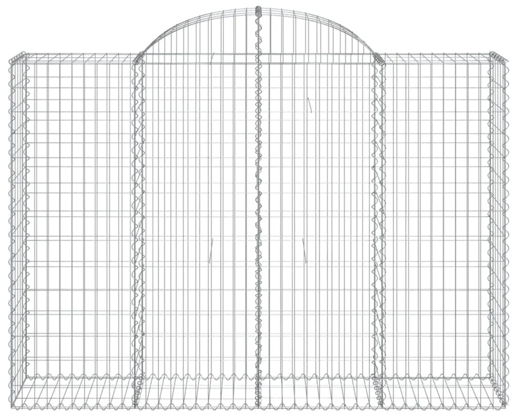 Cesti Gabbioni ad Arco 30 pz 200x50x140/160 cm Ferro Zincato