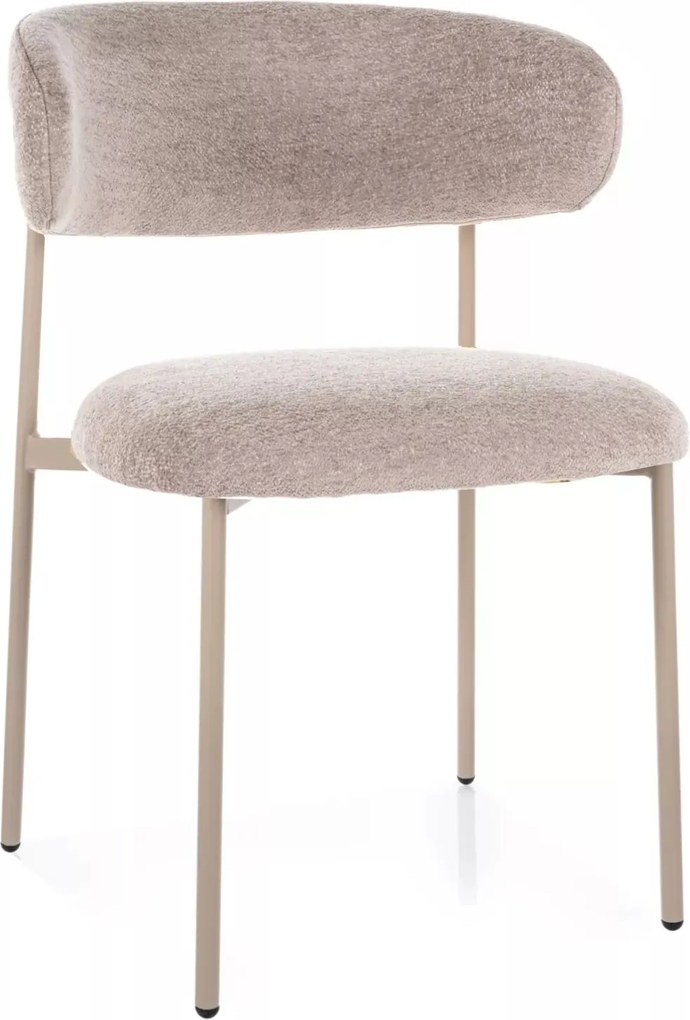 Sedia Elton Brego beige / cashmere – 56x46x80 cm