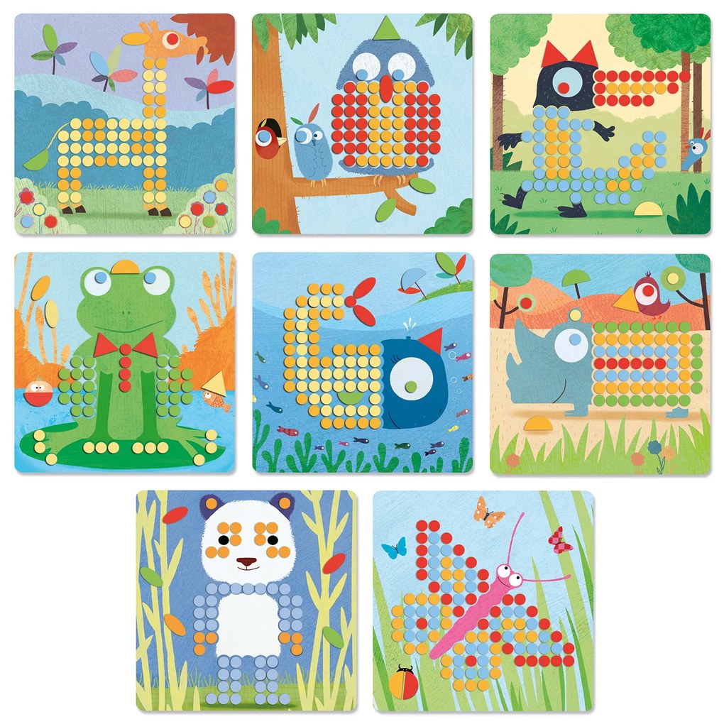 Eduludo - Gioco del mosaico - animali