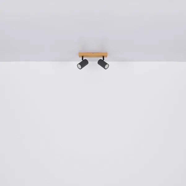 Globo 57911-2G - Faretto ROBBY 2xGU10/35W/230V grigio/marrone