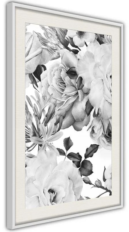 Poster  Black and White Nature  Cornice Quadri Cornice nera con pass-partout, Larghezza x Altezza Home decor 30x45