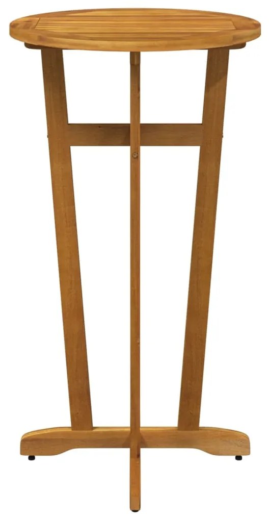 Tavolo da bar da giardino Ø60x105 cm legno massello di acacia