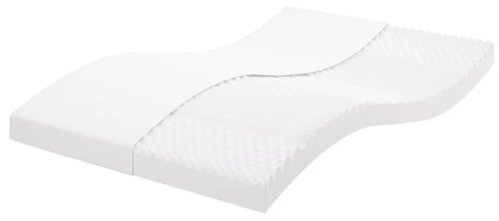Materasso İn Schiuma Bianco 140x200 Cm 7 Zone Durezza 20 Ild /