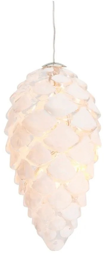 Decorazione natalizia luminosa bianca a sospensione ø 8 cm Celina – Sirius