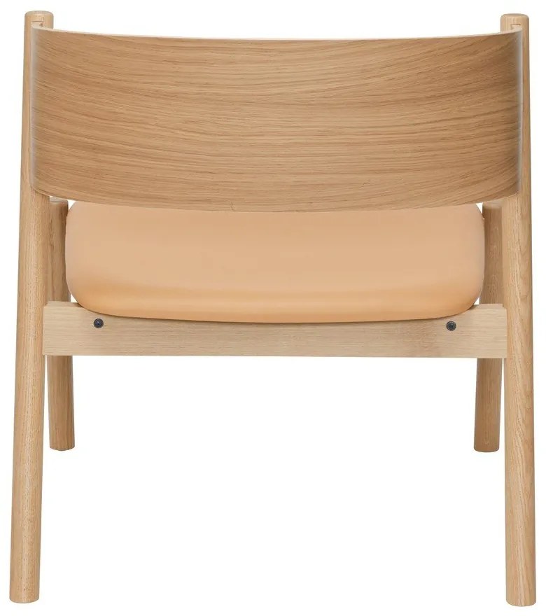 Poltrona marrone chiaro Oblique - Hübsch