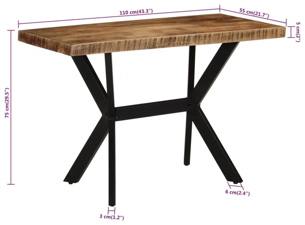 Tavolo da Pranzo 110x55x75 cm in Legno Massello di Mango