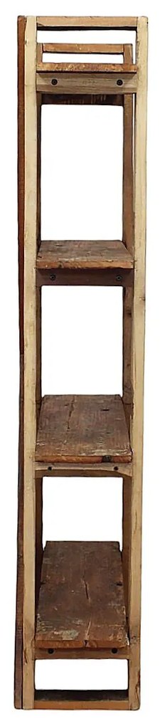 TEMPUS - mobile in legno riciclato con 4 ripiani