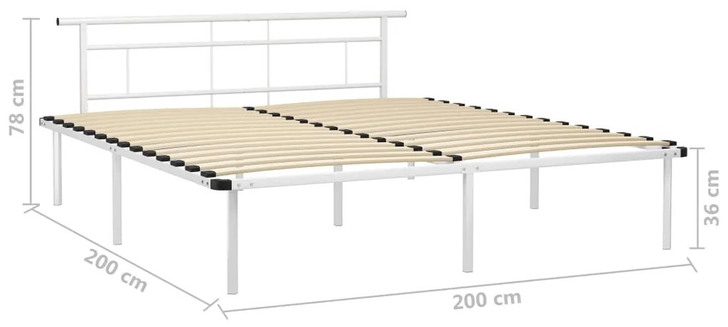 Giroletto Bianco in Metallo 200x200 cm