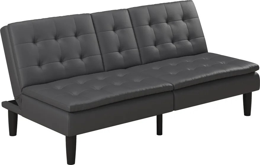 Divano letto grigio in similpelle 191 cm Maine - Støraa