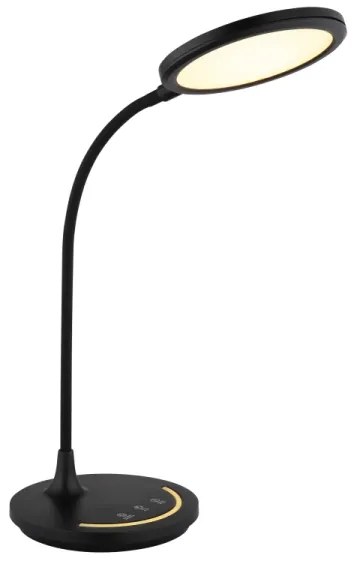 Globo 58483 - Lampada da tavolo touch dimmerabile KENNY LED/12W/230V nera