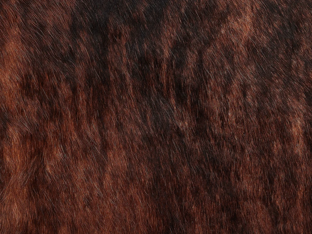 Pelle di mucca marrone scuro 2-3 m² NASQU Beliani
