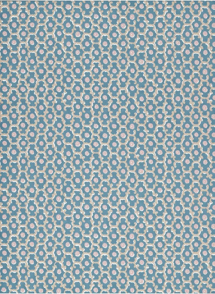 Little Greene Carta da parati Moy - Blue