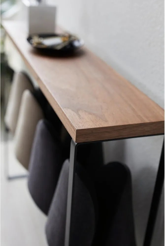 Pantofolaio in metallo di colore nero-naturale Tower - YAMAZAKI