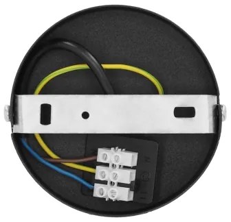 Lampadario sospeso con corda SARTA 1xE27/60W/230V Ø 45 cm nero/iuta