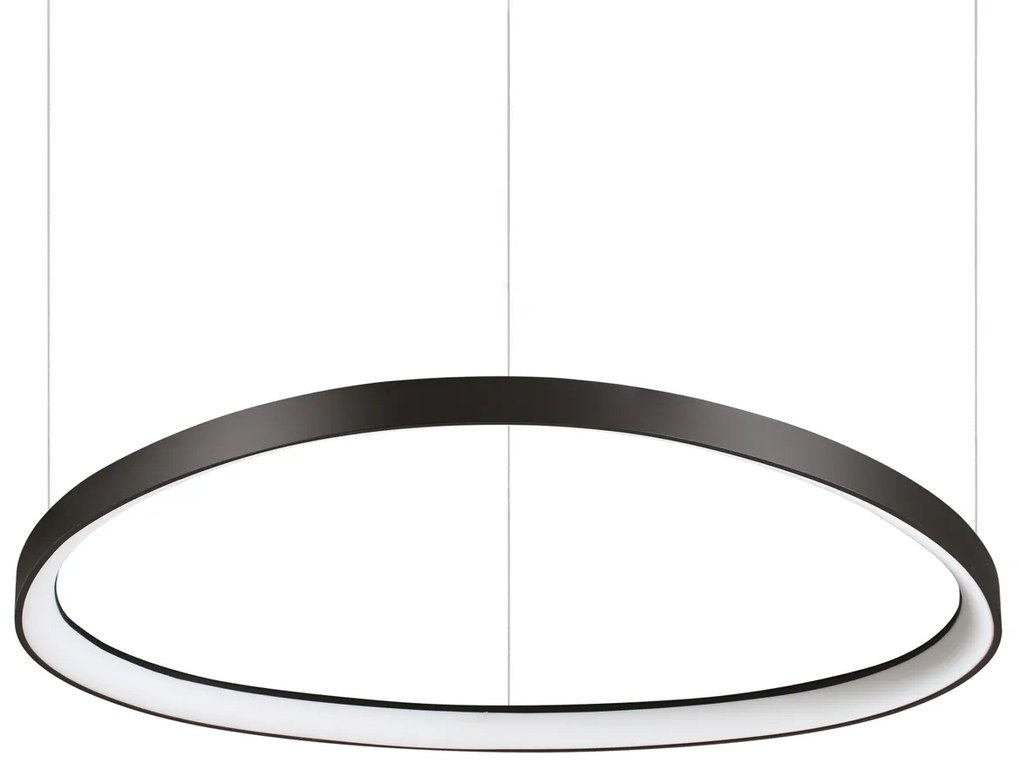 Lampadario A Sospensione Contemporaneo Gemini Metallo Nero Led 55W 3000K Ip20