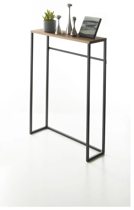 Tavolo consolle nero 18,5x60 cm Tower - YAMAZAKI