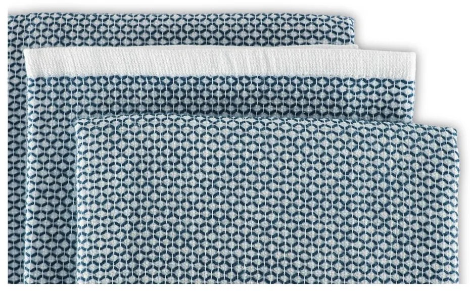 Set di 3 asciugamani 50x76 cm Duo Leno - ZicZac
