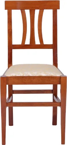 Sedia in legno con seduta imbottita LAURA Ciliegio SET 2 PZ