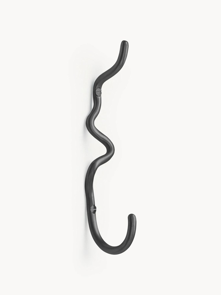 Gancio da parete fatto a mano in ottone Curvature