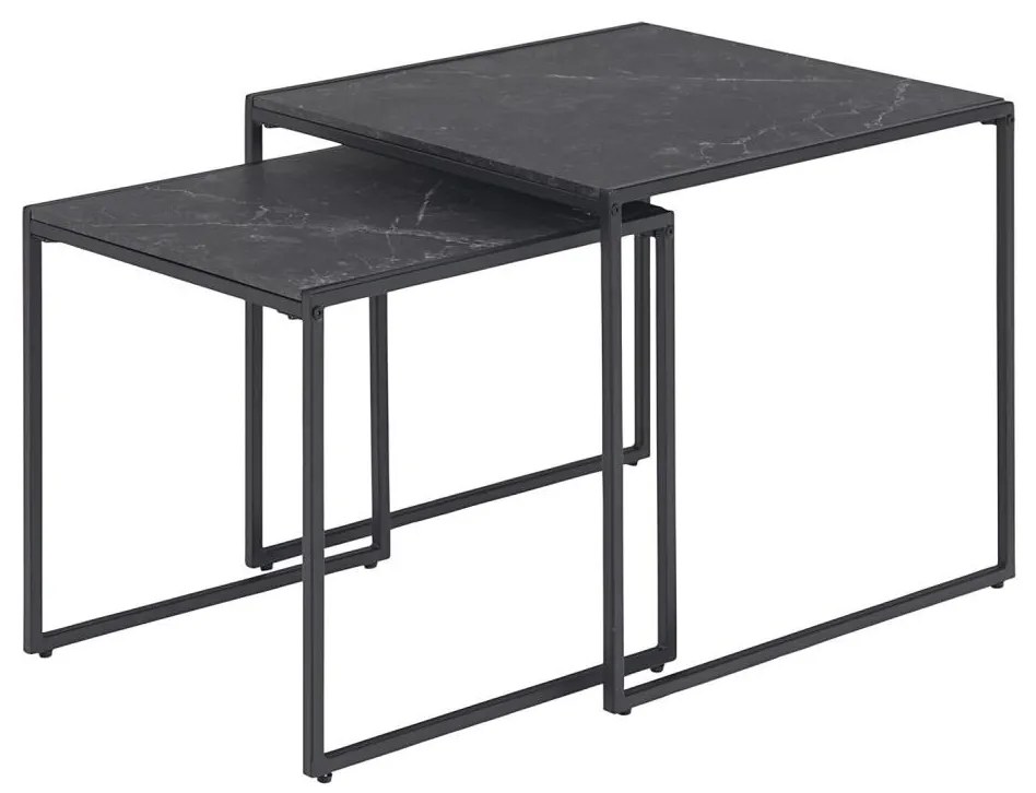 Set di tavolini da caffè ALMA 2 pz antracite