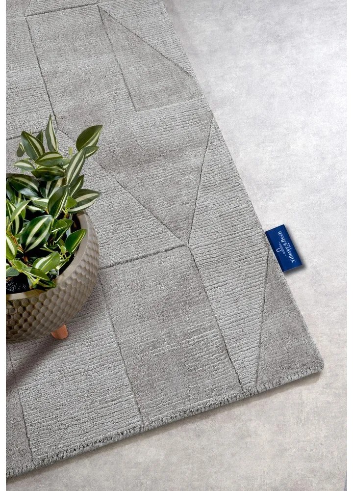 Passatoia grigia in lana tessuta a mano 80x250 cm Ursule - Villeroy&amp;Boch