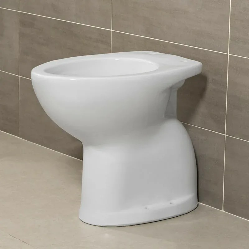 Wc per anziani e disabili con scarico a pavimento e altezza 49 cm
