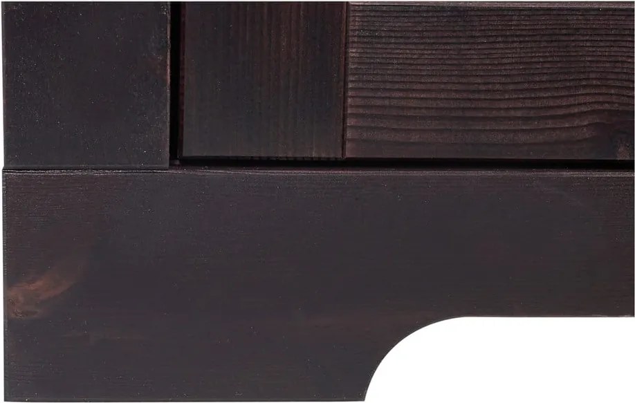 Vetrina in legno di pino marrone scuro 180x35 cm Lisa - Støraa