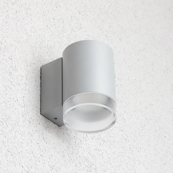 Brilagi - Applique da esterno LED RGBW MATERA 1xGU10/4,8W/230V grigio IP54