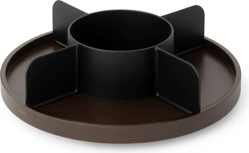 Organizer da bagno rotante in legno nero per cosmetici Bellwood - Umbra