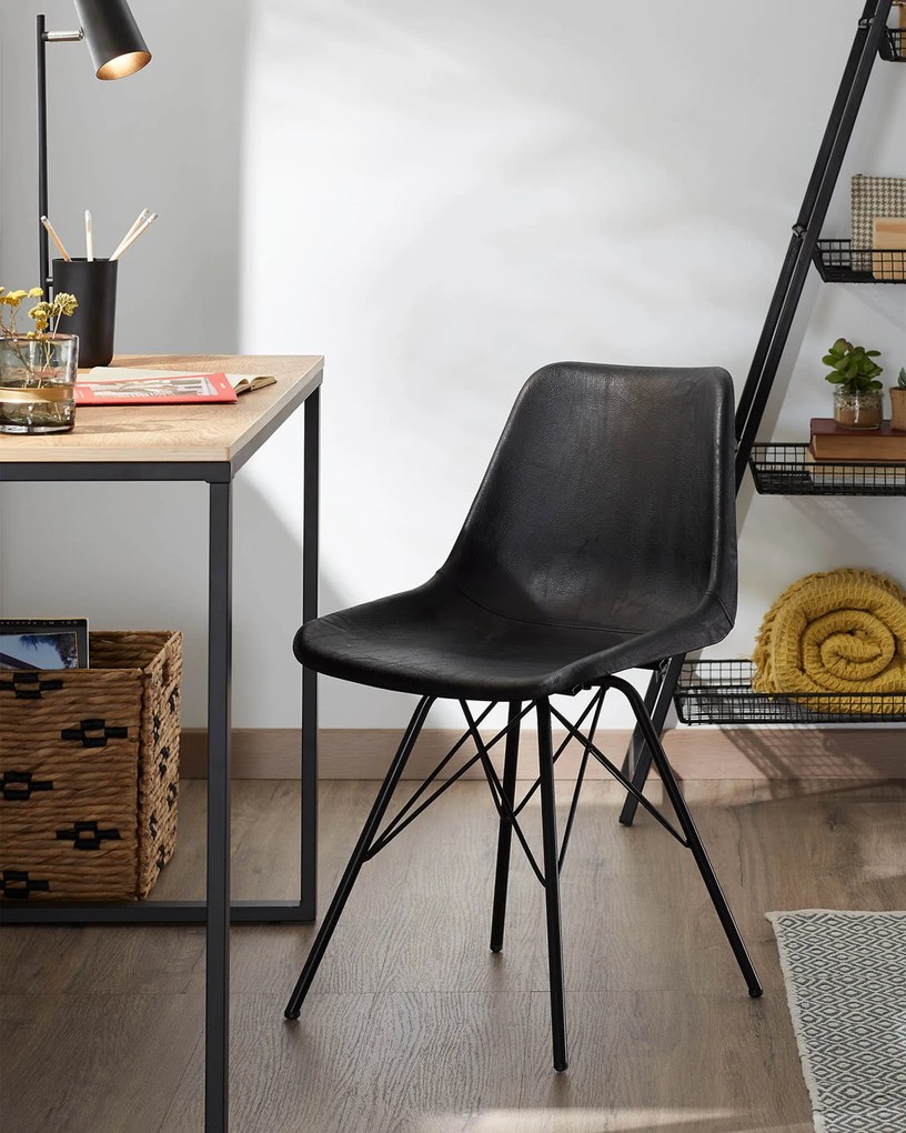 Kave Home - Scrivania rettangolare Talbot 120 x 60 cm nero