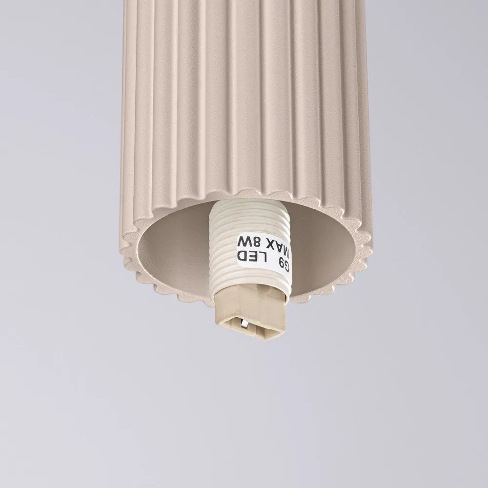 Plafoniera grigio tortora con paralume in vetro ø 12 cm Orbital – Sollux