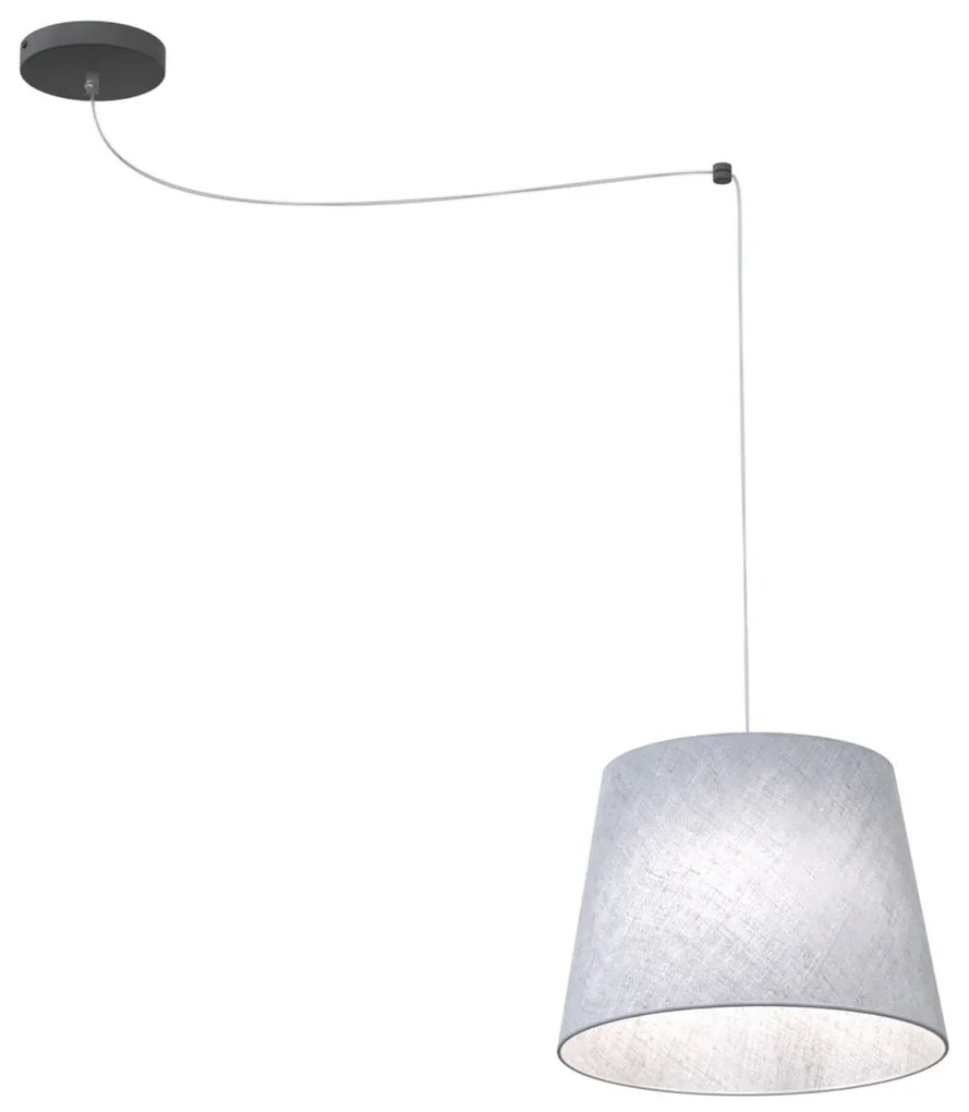 Sospensione 1 Luce Iside Con Paralume Grigio