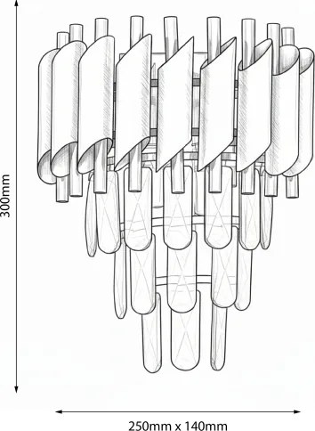 Brilagi - Lampada da parete ECLIPSE 2xE14/10W/230V dorata