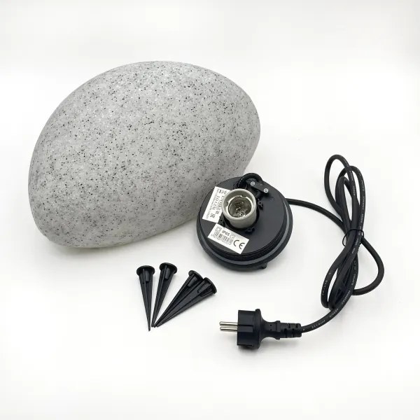 Lampada da esterno decorativa LUMISTONE 1xE27/15W/230V IP65 diam. 31,8 cm