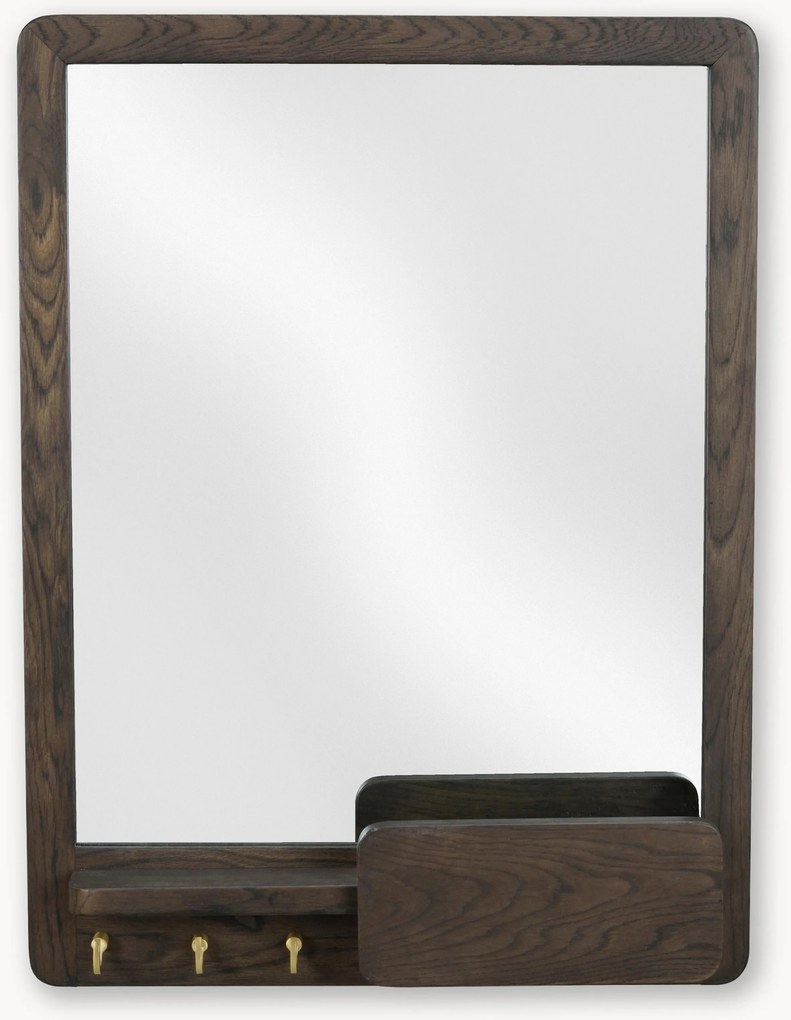 Specchio da parete in legno di quercia Inverness