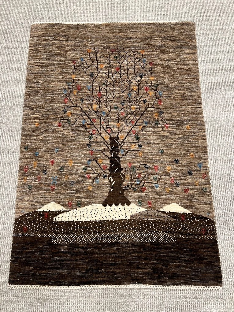 Loribaft Tappeto 120x80 Marrone (Iran) Annodato A Mano